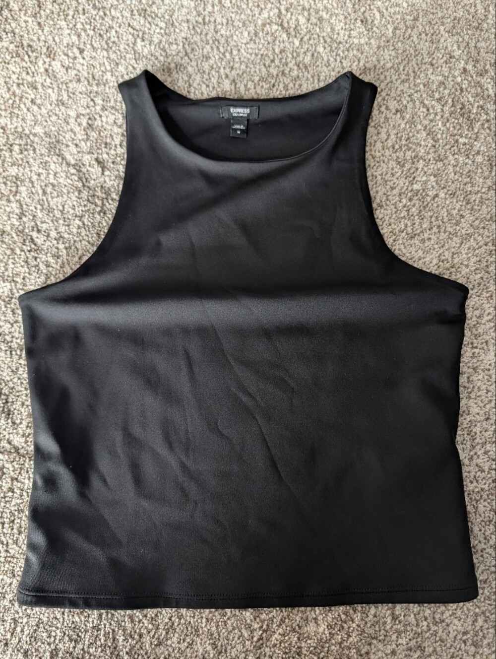 Express Black Body Contour Tank Top